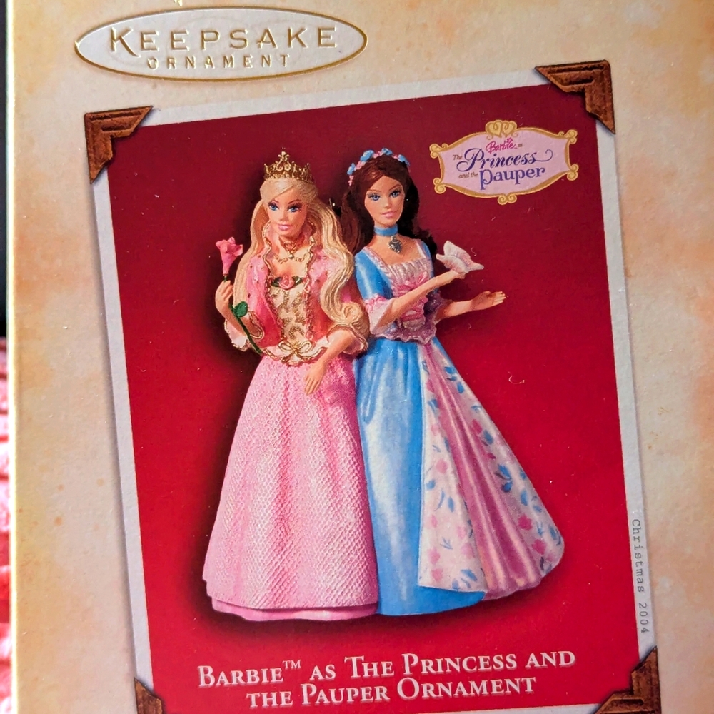 Hallmark Keepseake Barbie Princess and the Pauper Ornament